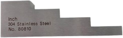 304 Stainless Steel Test Calibration Block 4 Step 0.25mm 0.5mm 0.75mm 1mm for Thickness and Linearity Calibration for Ultrasonic Thickness Gauge in NDT Testing in Saudi Arabia