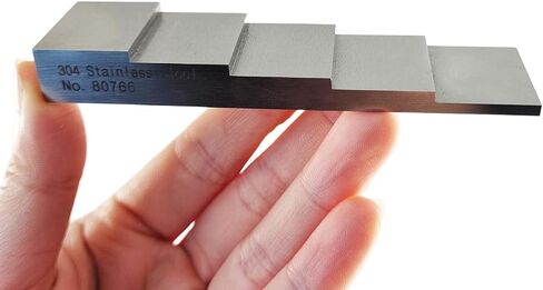 2.5mm 5.0mm 7.5mm 10mm 12.5mm 5 Step Ultrasonic Calibration Blocks with 304 Stainless Steel in NDT Testing in Saudi Arabia