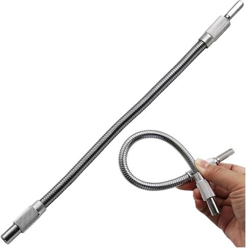 300mm/200mm Flexible Shaft Metal Drill Screwdriver Bit Holder Connect Link Multitul Hex Shank Extension Snake Bit(200mm) in Saudi Arabia