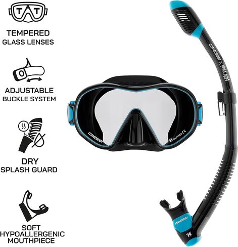 طبعة محدودة Hiroquest Advil Mask & Snorkel Set - Cressi X Steve Aoki in Kuwait
