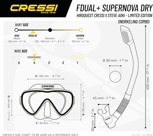Limited Edition HiroQuest Adult Mask & Snorkel Set - Cressi x Steve Aoki in Saudi Arabia