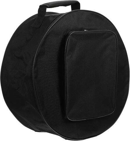 Snare Drum Bag Portable Oxford Cloth Drum Case Dumb Drum Practice Pad Backpack Carrier Thickened Snare Drum Storage Bag with Pocket for 13/14 inch Black in Saudi Arabia