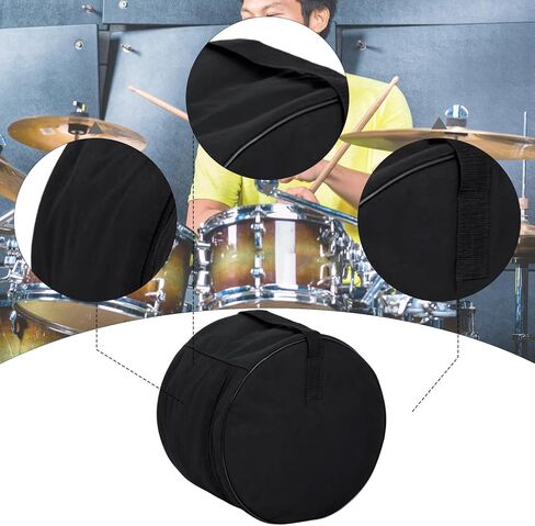Tom Storage Bag Drum Case Oxford Cloth Soft Padded Portable Waterproof Black Holder Carry Handle Thickened Protector Gig Bag, for 14in Floor Tom in Saudi Arabia