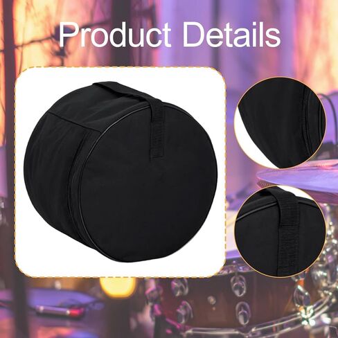 Tom Storage Bag Drum Case Oxford Cloth Soft Padded Portable Waterproof Black Holder Carry Handle Thickened Protector Gig Bag, for 14in Floor Tom in Saudi Arabia