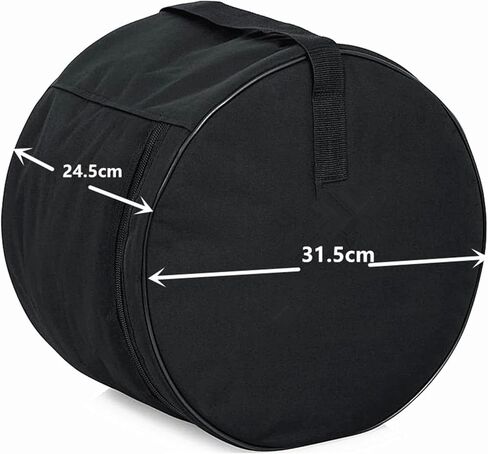 Tom Storage Bag Drum Case Oxford Cloth Soft Padded Portable Waterproof Black Holder Carry Handle Thickened Protector Gig Bag, for 14in Floor Tom in Saudi Arabia