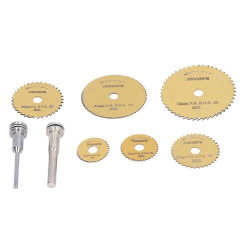 Fafeicy عالية السرعة الصلب الدائرية الشفرة 8pcs HSS قطع شفرات قطع للمعادن البلاستيكية الخشبية (الذهب) in Kuwait