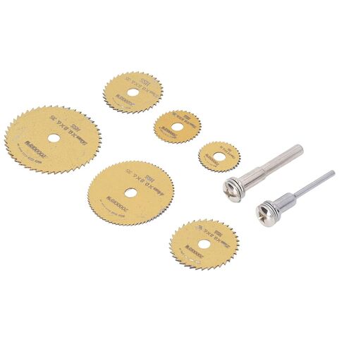 Fafeicy عالية السرعة الصلب الدائرية الشفرة 8pcs HSS قطع شفرات قطع للمعادن البلاستيكية الخشبية (الذهب) in Kuwait
