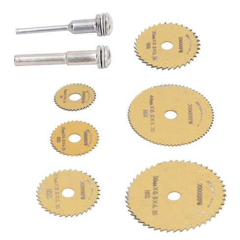 Fafeicy عالية السرعة الصلب الدائرية الشفرة 8pcs HSS قطع شفرات قطع للمعادن البلاستيكية الخشبية (الذهب) in Kuwait