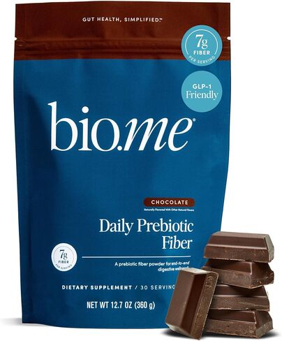 Bio.me Daily Prebiotic Fiber Supplement for Digestive Health and Gut Health - Unflavored Soluble Fiber Powder for Women & Men - Non-GMO, Gluten Free, Sugar Free, Vegan - 30 Servings in Kuwait