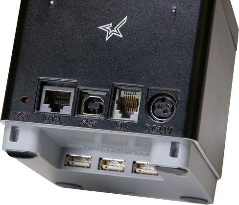 Ethernet STAR Micronics MC-PRINT2 2 بوصة (LAN) / USB / Bluetooth / Lightning POS مع CloudPrnt ، المحور المحيطي ، القاطع ، ومصدر الطاقة الخارجي-أبيض in Kuwait