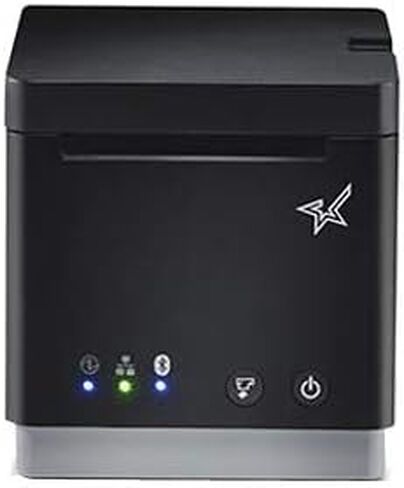 Ethernet STAR Micronics MC-PRINT2 2 بوصة (LAN) / USB / Bluetooth / Lightning POS مع CloudPrnt ، المحور المحيطي ، القاطع ، ومصدر الطاقة الخارجي-أبيض in Kuwait