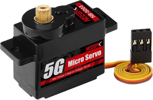 4PCS 5G Micro Servo Motor Mini Servo for 1/28 Car Airplane Fixed-Wing K969 K989 K999 Airplane FIX Wing Smart RC Robot Arm (Plastic Gear) in Saudi Arabia