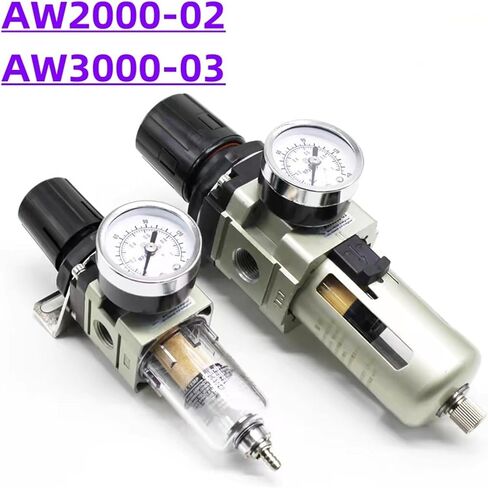 Pneumatic Air Source Processor Air Compressor Filter Pressure Regulating Valve AW2000-02/AW3000-03(AW3000-03,Fiber) in Kuwait