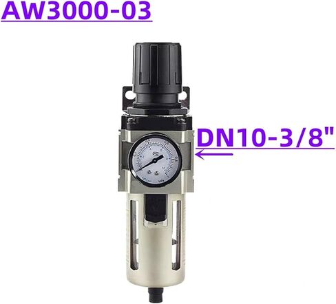 Pneumatic Air Source Processor Air Compressor Filter Pressure Regulating Valve AW2000-02/AW3000-03(AW3000-03,Fiber) in Kuwait