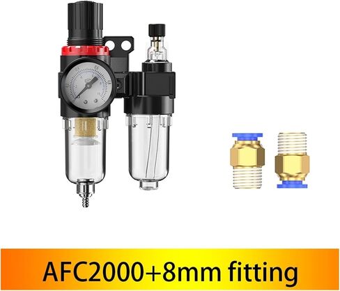 AFC2000 Air Compressor Oil Water Separator Air Filter Used to Reduce Pressure Valve Regulator(PC-8mm-Fitting) in Kuwait