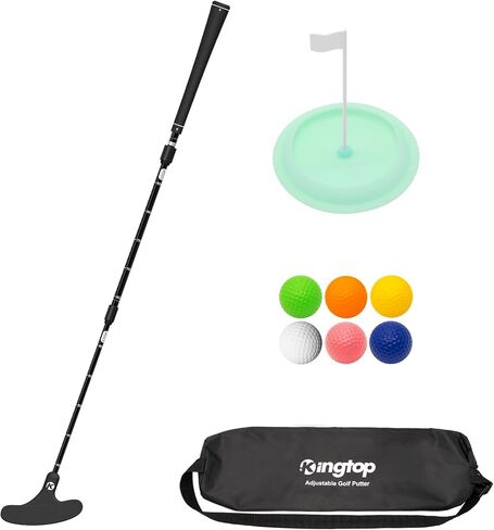 KINGTOP Adjustable Golf Putters for Men and Women, Right and Left Handed Two-Way Golf Putter Club for Kids | Teens | Adults, Putting Training Combo Pack with Putting Cup and Practice Foam Balls in Kuwait