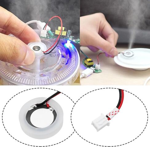 Create idea 10x 20mm Ultrasonic Mist Maker Fogger Ceramics Discs with Sealing Ring and Wire 1.70mhz for Home Humidifier Aromatherapy Machine in Saudi Arabia