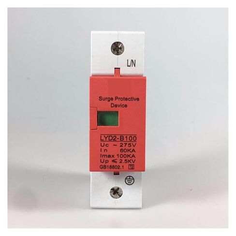 جهاز arrester B100-1P 80KA ~ 100KA ~ 275V 385V 420V AC SPD House SPRECTORTER STROUTROMER SPERTECTION DESTERCEDERDERGERTAGE ARRESTER 1P+N حماية Lightning (الحجم: 385 فولت) in Kuwait