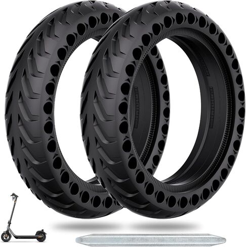 50/75-6.1 Scooter Tire, 2pcs 8 1/2 x2 Solid Tires, Replacement Wheel Compatible with All 8.5inch Scooter Tires in Kuwait