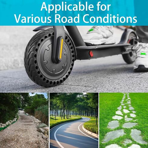 50/75-6.1 Scooter Tire, 2pcs 8 1/2 x2 Solid Tires, Replacement Wheel Compatible with All 8.5inch Scooter Tires in Kuwait