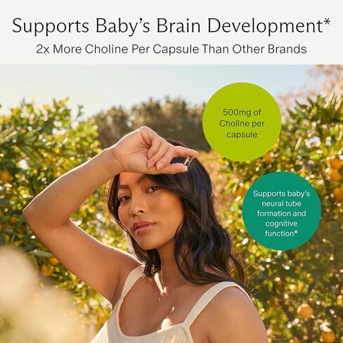 Needed Prenatal Choline - Optimal Prenatal Choline Add On, 250Mg Talc-free Vegan, Filler, Heavy Metals Free, Brain Development in Utero/Early Life, With VitaCholine, Non-GMO, Allergen Free 60 Capsules in Saudi Arabia