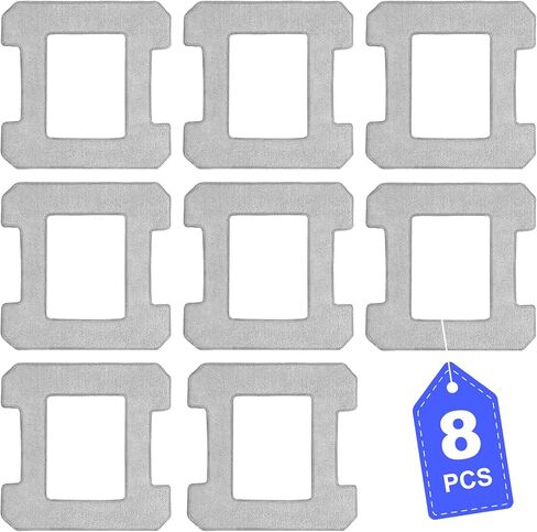 8 COUNT CONTER CLEANING RACK متوافق مع ecovacs WINBOT W2 OMNI ، W1 ، W1 Pro Window Vacuum Robot ، Assable W2 Assable W2 Cloth W1 Pad Pad Accessories in Kuwait