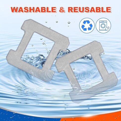 8 COUNT CONTER CLEANING RACK متوافق مع ecovacs WINBOT W2 OMNI ، W1 ، W1 Pro Window Vacuum Robot ، Assable W2 Assable W2 Cloth W1 Pad Pad Accessories in Kuwait