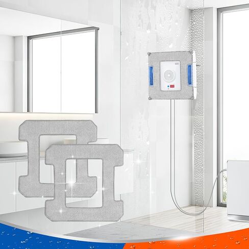 8 COUNT CONTER CLEANING RACK متوافق مع ecovacs WINBOT W2 OMNI ، W1 ، W1 Pro Window Vacuum Robot ، Assable W2 Assable W2 Cloth W1 Pad Pad Accessories in Kuwait