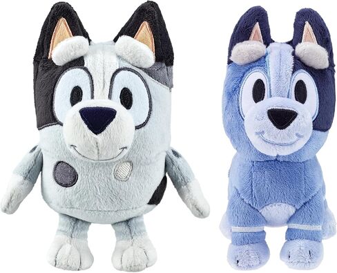 Bluey Friends 2-Pack Plush Stuffed Animals for Kids, Floppy and Turtleboy TV Show Plushies, Cuddly Playtime Toddler Plush Toys, Bluey Gifts Ages 3+ in Saudi Arabia
