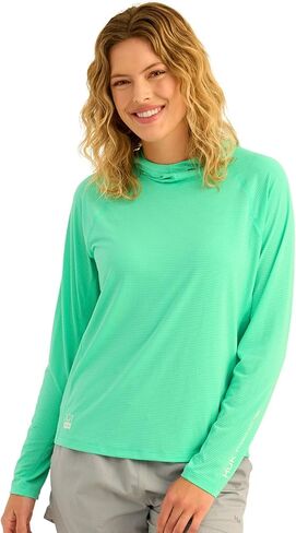 HUK Women's A1a Hoodie Lightweight Hooded Fishing Shirt, Sun Protection, Breathable, Quick-Dry Performance in Saudi Arabia