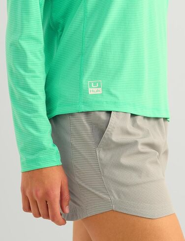 HUK Women's A1a Hoodie Lightweight Hooded Fishing Shirt, Sun Protection, Breathable, Quick-Dry Performance in Saudi Arabia