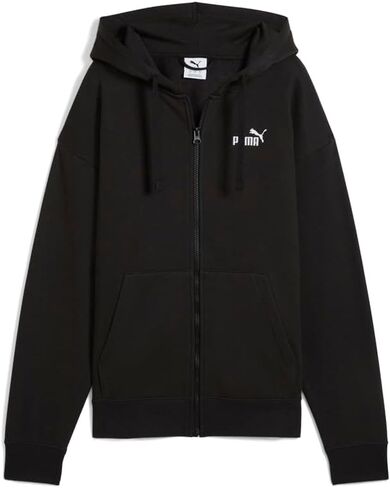 PUMA Womens Essentials No. 1 Logo Comfort Hoodie Athletic Outerwear Casual - Black - Size M in Saudi Arabia