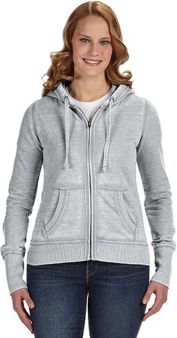 J. America Women's Ladies Zen Full Zip Hooded Sweatshirt in Saudi Arabia