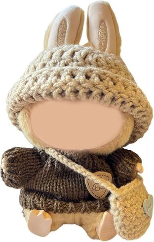 17cm Clothes Set(NO Doll), Hat & Overalls Set for 17cm Accessories Suit, Cute Clothes for Dress up Unique Style, Stylish Clothes for Doll (Blue) in Saudi Arabia