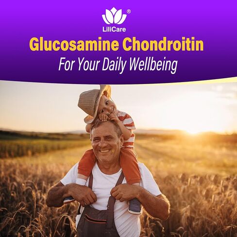 Sugar Free Glucosamine Chondroitin MSM Gummies 2250mg, Joint Support Supplement with Boswellia, Turmeric & Hydrolyzed Collagen, For Cartilage & Connective Tissues, Mobility Comfort & Bone, 120 Cts in Kuwait
