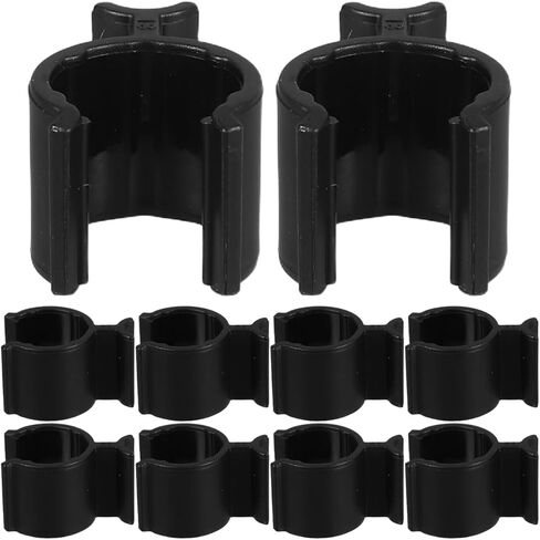 Cabilock 30pcs مقاطع قفل مضخة زجاجة البلاستيك - إكسسوارات مشبك تسربات للتسرب لتطهير زيت ، غسول ، زجاجات موزع الشامبو - سهلة الاستخدام ، أسود ، 0.78 × 0.59 × 0.47 بوصة in Kuwait