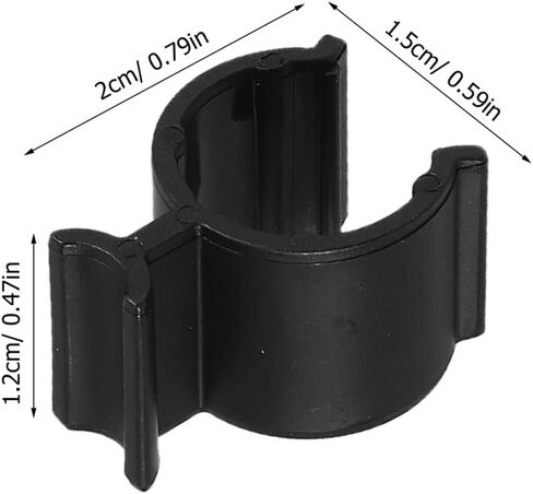 Cabilock 30pcs مقاطع قفل مضخة زجاجة البلاستيك - إكسسوارات مشبك تسربات للتسرب لتطهير زيت ، غسول ، زجاجات موزع الشامبو - سهلة الاستخدام ، أسود ، 0.78 × 0.59 × 0.47 بوصة in Kuwait