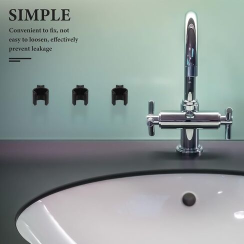 Cabilock 30pcs مقاطع قفل مضخة زجاجة البلاستيك - إكسسوارات مشبك تسربات للتسرب لتطهير زيت ، غسول ، زجاجات موزع الشامبو - سهلة الاستخدام ، أسود ، 0.78 × 0.59 × 0.47 بوصة in Kuwait