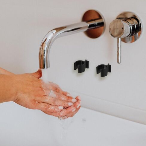 Cabilock 30pcs مقاطع قفل مضخة زجاجة البلاستيك - إكسسوارات مشبك تسربات للتسرب لتطهير زيت ، غسول ، زجاجات موزع الشامبو - سهلة الاستخدام ، أسود ، 0.78 × 0.59 × 0.47 بوصة in Kuwait