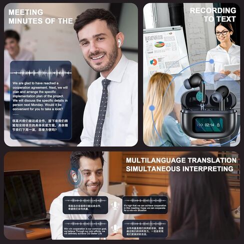 Ai Translation Earbuds Real Time, Translator Earbuds 144 Languages & Accents, 3-in-1 Translating Earbud Open Ear Clip-On Design, Audífonos Traductores for Travel Learning Business fit iOS & Android in Saudi Arabia