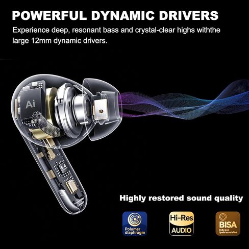 Ai Translation Earbuds Real Time, Translator Earbuds 144 Languages & Accents, 3-in-1 Translating Earbud Open Ear Clip-On Design, Audífonos Traductores for Travel Learning Business fit iOS & Android in Saudi Arabia