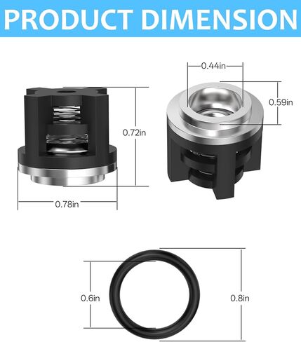 AR1828 Pressure Washer Pump Check Valve Kit – Replacement Valve Set with O-Rings for Annovi Reverberi 18mm RKV, RRV, XRC, XRCA Series – Compatible with 70-0179 Valve Kit in Saudi Arabia