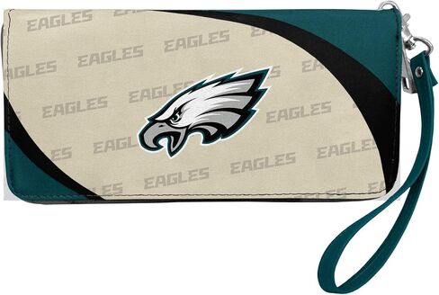 Littlearth NFL Philadelphia Eagles Curve Zip Organizer, Team Color, 8" x 4" x 1" in Saudi Arabia