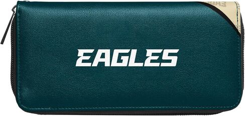 Littlearth NFL Philadelphia Eagles Curve Zip Organizer, Team Color, 8" x 4" x 1" in Saudi Arabia