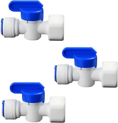 3/8" PE Hose OD Check Valve with Push-In Quick-Connect to Prevent Backflow for RO Reverse Osmosis Water Filter Plastic Fitting, Beverage Dispenser & Water Filtration/Purification Systems (3PCS) in Saudi Arabia