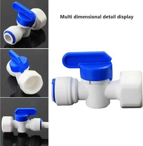 3/8" PE Hose OD Check Valve with Push-In Quick-Connect to Prevent Backflow for RO Reverse Osmosis Water Filter Plastic Fitting, Beverage Dispenser & Water Filtration/Purification Systems (3PCS) in Saudi Arabia