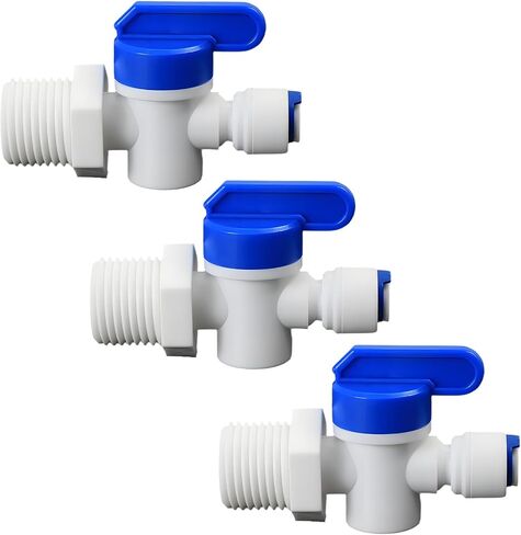 3/8" PE Hose OD Check Valve with Push-In Quick-Connect to Prevent Backflow for RO Reverse Osmosis Water Filter Plastic Fitting, Beverage Dispenser & Water Filtration/Purification Systems (3PCS) in Saudi Arabia