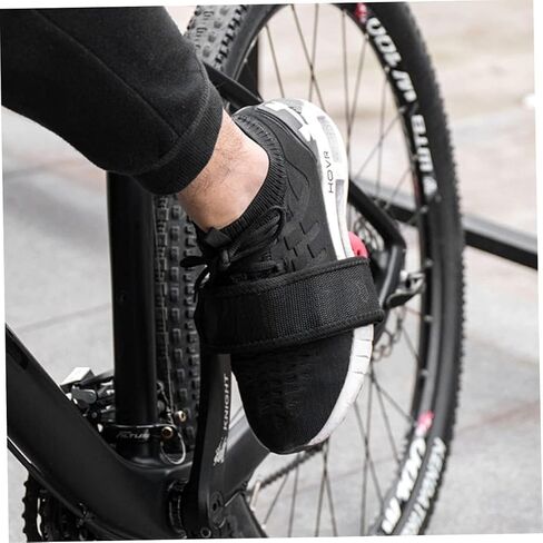 2 Pcs Black Beam Strap Pedal Straps Cycling Kids Bike Foot Pedal Straps Toe Clips Straps Tape for Fixed Gear Bike Pedals and Cleats Parts in Saudi Arabia