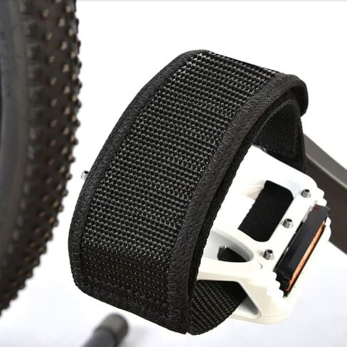 2 Pcs Black Beam Strap Pedal Straps Cycling Kids Bike Foot Pedal Straps Toe Clips Straps Tape for Fixed Gear Bike Pedals and Cleats Parts in Saudi Arabia