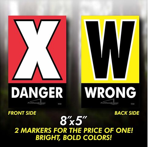 Pro Class Arrows Race Course Marker ؛ 150 حزمة 8 "x5" in Kuwait